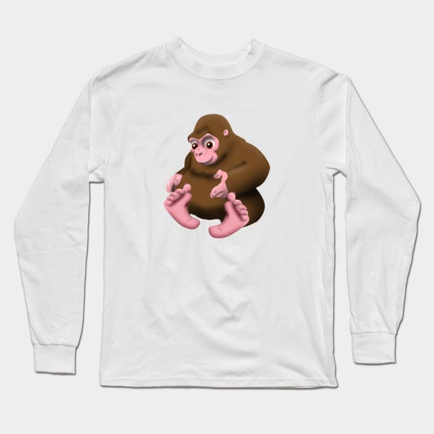 Baby Bigfoot Long Sleeve T-Shirt by Wickedcartoons